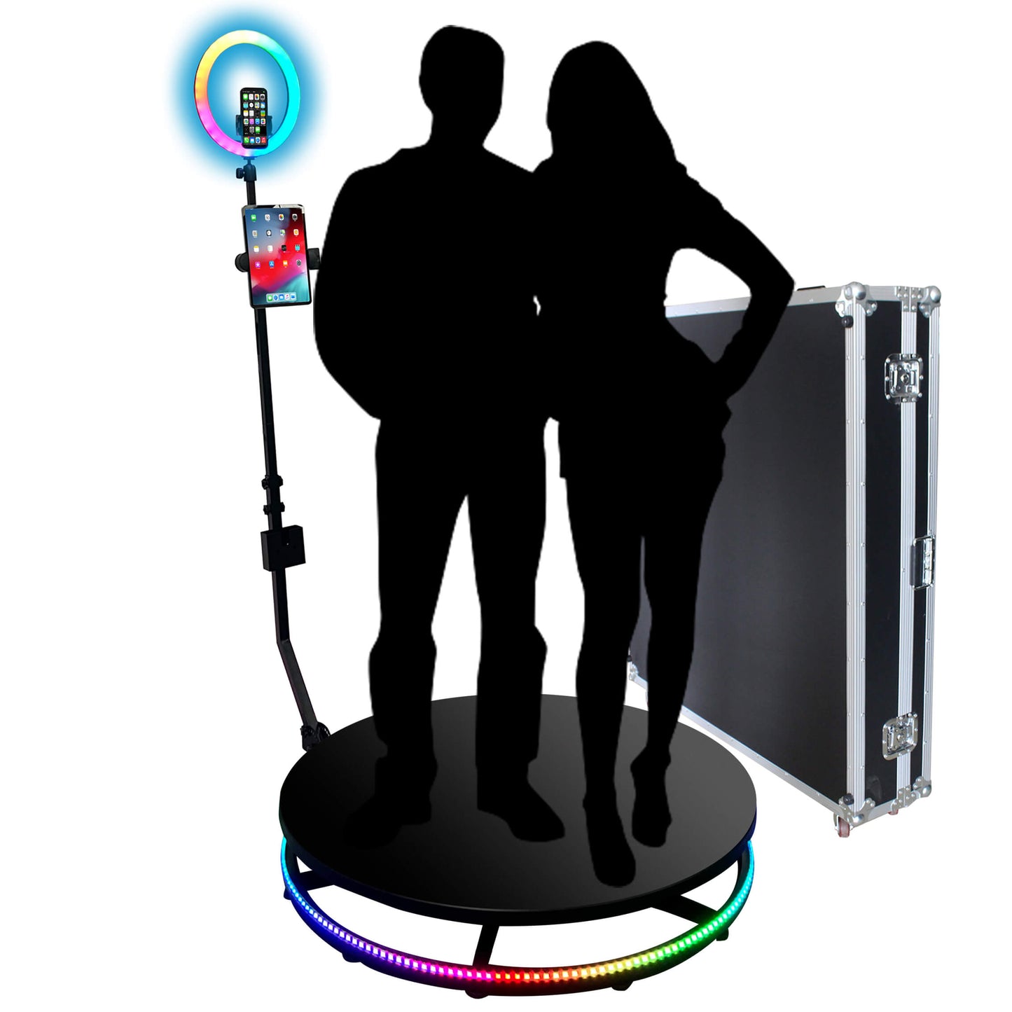 27" 360 Photo Booth Automatic Spin 360 Video Photo Booth